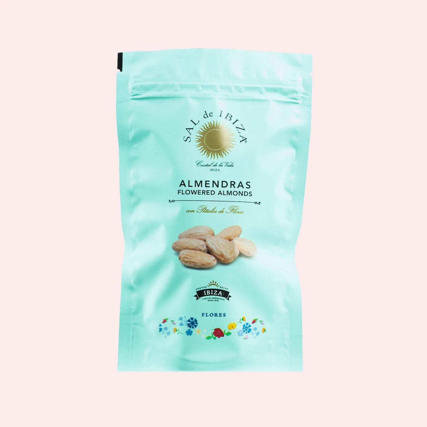 Geröstete Mandeln mit Meersalz und Blütenblättern, 80 g