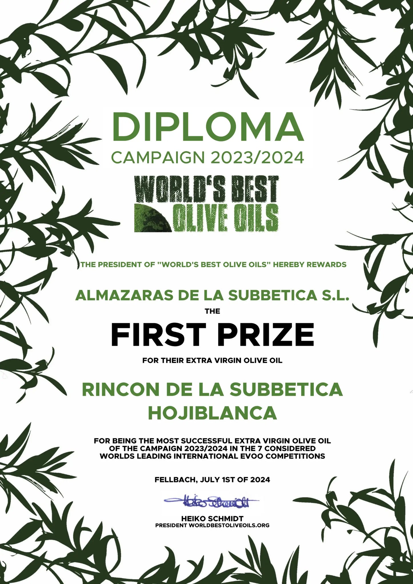 Rincón de la Subbética, BIO 500 ml