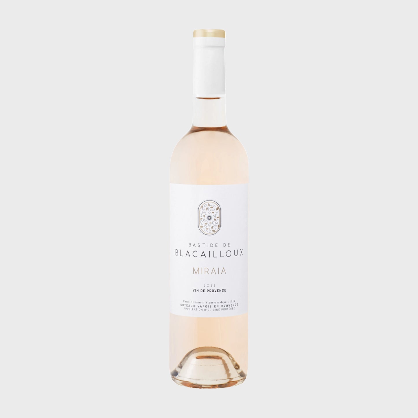 Roséwein Provence Miraia von Bastide de Blacailloux, Flasche freigestellt