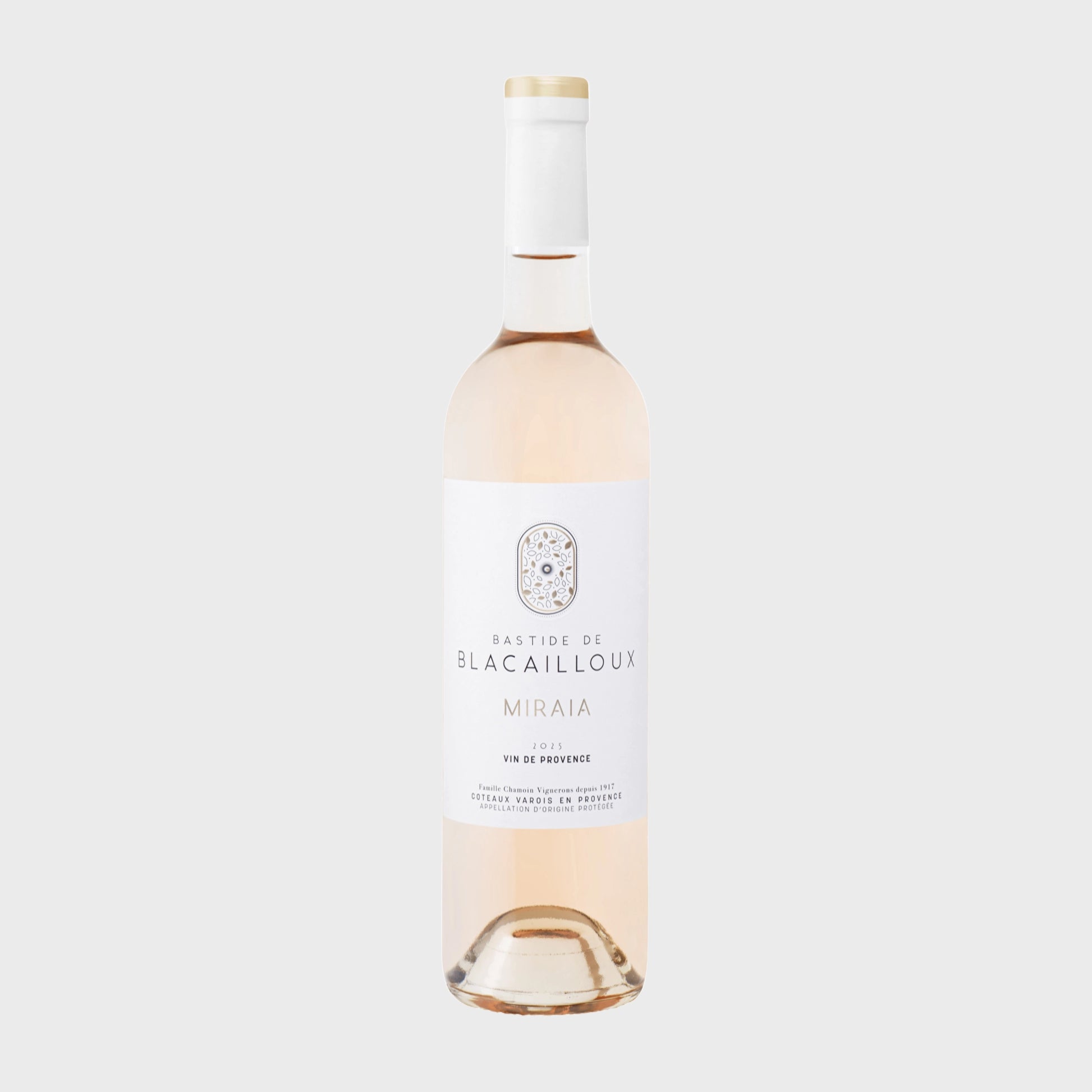 Roséwein Provence Miraia von Bastide de Blacailloux, Flasche freigestellt