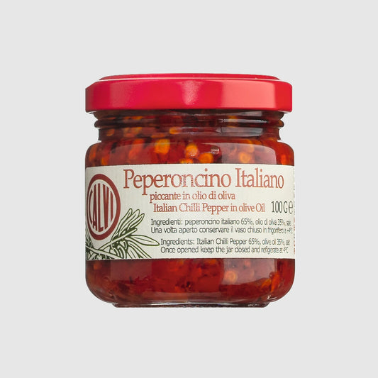 Pikante Chilis in Olivenöl, 100 g
